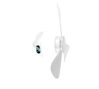 KAHDGSS Ventilateur de plafond rechargeable par USB 6000 mAh avec lumière 3 vitesses sans fil, ventilateur de camping amovible à suspendre pour bureau silencieux avec télécommande et fonction