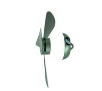 KAHDGSS Ventilateur de plafond rechargeable par USB 6000 mAh avec lumière 3 vitesses sans fil, ventilateur de camping amovible à suspendre pour bureau silencieux avec télécommande et fonction