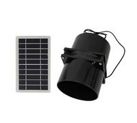 KAHDGSS Ventilateur d'échappement attrayant avec panneau solaire 12 V - Ventilation efficace pour grenier et serre - En ABS robuste