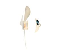 KAHDGSS Ventilateur oscillant USB à 360 degrés, éclairage de nuit, 3 vitesses, vitesse réglable, refroidissement silencieux pour voyage, bureau, étude, camping en plein air ventilateur avec