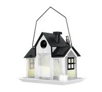 KAHDGSS Weatherproof Metal Bird Feeder Large Capacity Hanging House for Outdoor Use Nature Wild Feeding Station Metal