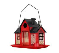 KAHDGSS Weatherproof Metal Bird Feeder Large Capacity Hanging House for Outdoor Use Nature Wild Feeding Station Metal