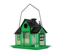 KAHDGSS Weatherproof Metal Bird Feeder Large Capacity Hanging House for Outdoor Use Nature Wild Feeding Station Metal