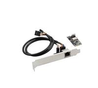 Kahdsvby 1 de Carte Réseau Mini PCI-E vers Gigabit 1000M RJ45 Port Carte Réseau PC de Bureau Filaire PCIe RTL8111H Adaptateur PCI Express Mini Carte Réseau PCI-E