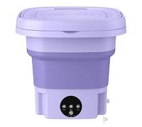 Kahdsvby 1 PCS Portable Machine à Laver Pliante Mini Machine à Laver pour Vêtements EU Plug Violet