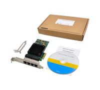Kahdsvby I350-T4 PCI-E X4 Carte réseau pour serveur Gigabit 4 ports RJ45 Gigabit Vision industrielle facile à utiliser