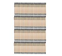 Kahdsvby Lot de 100 stylos à bille rétractables, encre noire et marron, pour bureau, école, bureau