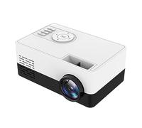 Kahdsvby Mini Beamer Audio Vidéo pour Home Cinéma 480x360 Pixels 1080P Prise en Charge USB EU Plug