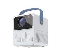 Kahdsvby Mini Projecteur WiFi 4K HD Home CinéMa Lecteur MultiméDia Projecteur à Mise au Point Automatique Projecteur Intelligent Portable ExtéRieur Prise UE