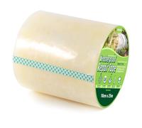 KAHEIGN 10cm x 25m Ruban de Réparation pour Serre, 6 mil Rubans de Réparation en Polyéthylène Transparent Ruban de Réparations de Feuilles de Plastique pour Polytunnel Serre Film Couture Scellage