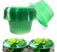 KAHEIGN 12 Pièces Colliers Anti-Limaces en Plastique, 20CM x 12CM Cloches pour Plantes de Jardin Couvertures Anti-Limaces et Escargots Colliers Barrières Anti-Limaces pour Plantes Salade Choux (Vert)