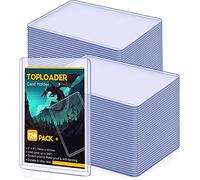 KAHEIGN 120 Pièces Protège Cartes Transparents, 76 x 101mm Chargeur Supérieur Standard Protège Cartes 35pts Porte Cartes en Plastique Protecteur de Carte pour Cartes de Jeu Sport Pokemon Yu-Gi-Oh