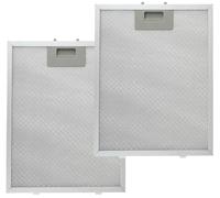 KAHEIGN 2 Pièces 5 Couches Filtre pour Hotte Aspirantes, 320mm x 260mm Filtre de Hotte Universel en Aluminium Filtre à Graisse Métallique pour Hottes Aspirantes de Nombreuses Grandes Marques