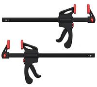 KAHEIGN 2 Pièces Pinces à Prise Rapide, 6 Pouces Pinces De Barre à Cliquet Libération Rapide à Une Main Outils De Serrage De Barre Pour Le Serrage Facile Et Rapide Du Bois