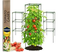 KAHEIGN 2 Pièces Tuteur à Tomates de Jardin, 120CM x 40CM x 40CM Carré Tuteur pour Plantes Réglable Treillis en Acier pour Jardin pour Verticales Grimpantes Plantes Légumes Fleurs Fruits Vignes