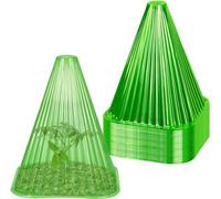 KAHEIGN 20 Pièces Cloches pour Plantes de Jardin, 22CM x 19CM Couvercle de Cloche en Plastique pour Plante Mini Serre Réutilisable pour Protection Contre Soleil Neige Gel Oiseaux Insectes (Vert)