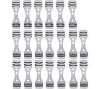 KAHEIGN 20 Pièces Métal Dispositifs De Centrage De Mèche De Bougie, Acier Inoxydable Bougie Noyau Titulaire Pour La Fabrication De Bougies Bricolage (argent)