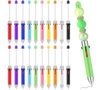 KAHEIGN 20 Pièces Stylos Perlés en Plastique 4 en 1 Multicolore Stylo à Bille à Encre Shaft averaging 0,7mm pour Enfants Étudiants Bureau École 10 Couleurs