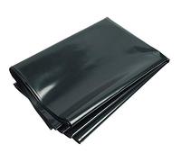 KAHEIGN 2m x 3m Feuille De Polyéthylène Noir, 2mil D'épaisseur Couverture De Polytunnel De Culture De Jardin Membrane Horticole En Polyéthylène Pour L'isolation De Jardinage (125Mu /500G)