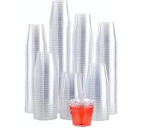KAHEIGN 300 Pièces Verres à Liqueur En Plastique, 30ml Coupes à Dessert Rondes Apéritif Clair Gobelets De Service Réutilisables Pour Fête De Gelée Mousse Pudding Whisky (4,3 x 4cm)
