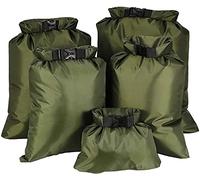KAHEIGN 5 Pièces Sacs Secs étanches, 1.5L /2.5L /3.5L /4.5L /6L Sacs Secs Légers Sac Sec Portatif pour La Randonnée en Plein Air, La Pêche, Le Camping (Vert)