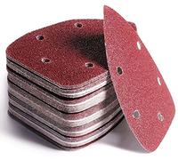 KAHEIGN 60 Pièces Feuilles Abrasives De Détail De Souris, 5 Trous Patin De Ponceuse Auto-agrippante Assortiment De Grains 40/ 60/ 80/ 120/ 180/ 240 Papier Abrasif Souris Pour Ponceuse (14cm x 9cm)