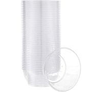KAHEIGN 60 Pièces Mini Bols à Dessert, 180ml Gobelets à Dessert Ronds En Plastique Coupe Apéritif Parfait Clair Bol De Service Réutilisable Pour Mousse Pouding Dessert Fête (9 x 4cm)