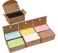 KAHEIGN 700 Pièces Cartes En Papier Kraft, 7 Couleurs Vide Kraft Carte De Message Cartes De Visite Carte De Mots De Vocabulaire Fiches Cartes D'étiquettes Cadeaux Bricolage