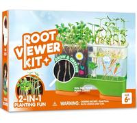 KAHEIGN Kit de Culture de Plantes pour Enfants, 2 en 1 Racines Observateur Terreau & Hydroponique Observation Kits Cadeau de Jardinage Éducatif et Découverte pour Garçon et Fille (Graines Non Incluse)