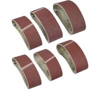 KAHEIGN lot 30 bandes de ponçage 75x533mm grains 40 à 240 oxyde d'aluminium papier abrasif toile pour ponceuse