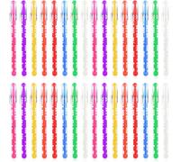 KAHEIGN Lot de 32 stylos à bille 14,5 cm, encre bleue, jouets anti-stress boule de labyrinthe intérieure, école, bureau, papeterie (8 couleurs)