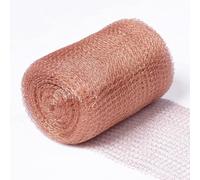 KAHEIGN Maillage en Cuivre Lutte Contre Rongeurs Nuisibles, 5IN x 20FT Maillage en Fil de Cuivre Pur Ruban en Cuivre Tricoté Double Couche pour Répulsive Contre Escargots et Limaces, Trous Blocage