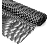 KAHEIGN Tapis Antidérapant Polyvalent, 50CM x 200CM PVC Tapis Anti Dérapant Doublure D'Étagère de Tiroir Tapis de Coussin de Sol Imperméable pour Maison Bureau Voitures Cuisine Salle de Bains (Noir)