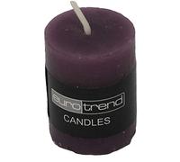 Kaheku Bougie cylindrique Aubergine Euro Trend Candles Diamètre 5 cm x 5 cm