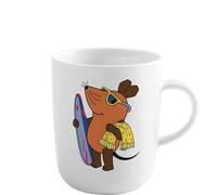 KAHLA DieMaus Gobelet 0,35 l Motif souris de vacances | Tasse blanche au design souris