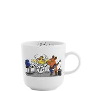 KAHLA DieMaus Tasse à café 0,30 l groupe rock | Tasse blanche au design souris