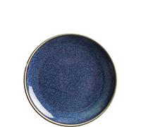 KAHLA Homestyle Assiette à goûter, 14 cm, bleu atlantique, vaisselle orientale, en porcelaine, aspect faïence et céramique, petite assiette plate, ronde, bleue