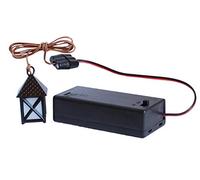 Kahlert Licht - Accessoire pour poupée miniature, Noir, Laiteux - Lot de lanternes à LED avec boîte à piles commutable, sans piles - Poupées - Enfant