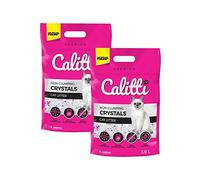 KAHU by CALITTI Micro Silicate Litière pour chat • Premium Crystals Litière silicate • Gel de silice absorbant • Sable pour chat • Sans poussière • Sans grumeaux • Lot de 2 (7,6 l) • Finesse :