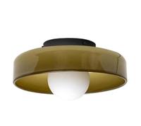 KAHXI Plafonniers Plafonniers de couloir modernes Grand verre orange Cuisine Plafonnier semi-encastré Nordique Simple Rond Chambre Appliques murales Éclairage for salon étude salle à manger(B)