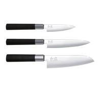 Kai 67-310 Serie de 3 couteaux 'wasabi black', Noir, 39,2 x 15,3 x 2,6 cm