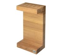 KAI Bloc à Couteaux Shun C en chêne huilé - Rangement élégant des Couteaux - Peut contenir 5 Couteaux de Cuisine jusqu'à 26 cm de Longueur de Lame - Pieds en Caoutchouc antidérapants