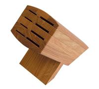 KAI Bloc à couteaux traditionnel Wasabi en bois de chêne - qualité premium - peut contenir 8 couteaux, démontable pour le nettoyage - dimensions 31 x 18 x 34 cm