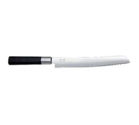 Kai Wasabi Black Couteau à pain, couteau, couteau de cuisine, couteaux à pain, acier inoxydable, 23 cm, 6723b