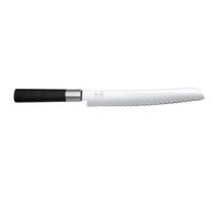 Kai Wasabi Black Couteau à pain, couteau, couteau de cuisine, couteaux à pain, acier inoxydable, 23 cm, 6723b