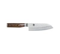 KAI Couteau Santoku Shun Premier Tim Mälzer 14 cm - VG-MAX 61 HRC, 32 couches, Pakkawood marron