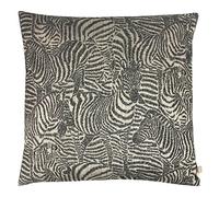Kai Couverture de Coussin Hector, Coton Velours, Ebony, 55 x 55cm