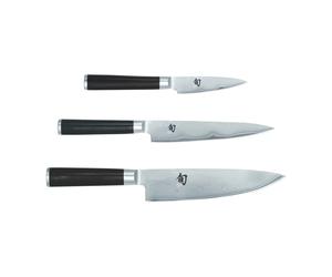 KAI Ensemble de couteaux 3 pièces Kai Shun Classic Chrome-noir