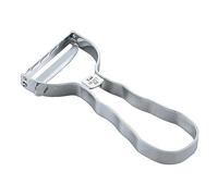 KAI Éplucheur Universel - Éplucheur en T en Acier Inoxydable avec Lame de 5 cm/Manche de 9 cm - éplucheur pour légumes et Fruits, Argent