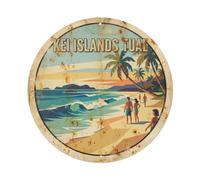 Kai Islands Tual Beach Tropical Island Coastal Journey Plaque en métal